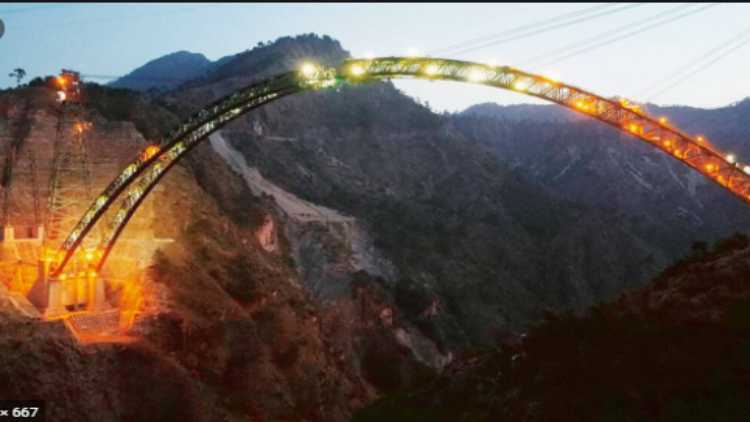 The Chenab arch bridge