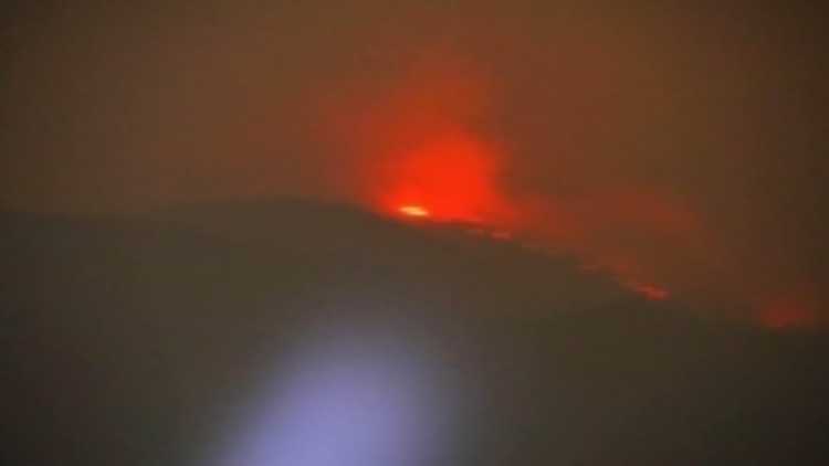 Manipur forest on fire
