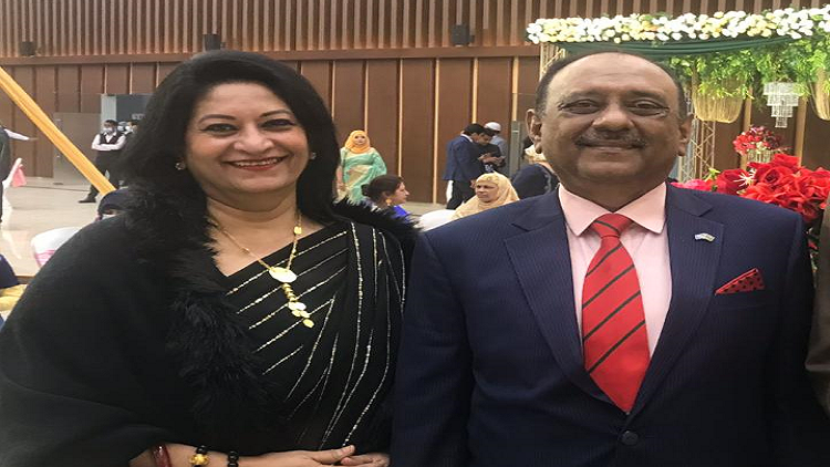  Major General(retd) Imamuz Zaman of Bangladesh with his wife