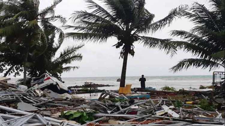 Indonesia volcanic landslide