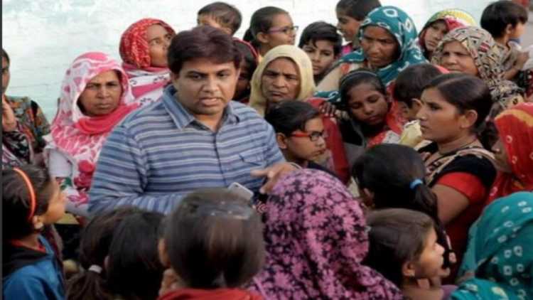 Sunil Jaglan during his campaign