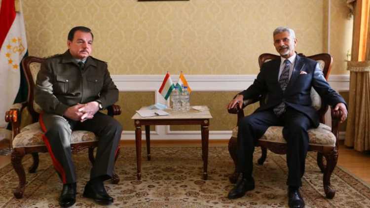 Foreign minister S Jaishankar and Col Shirazi Mirzo of Tajikistan