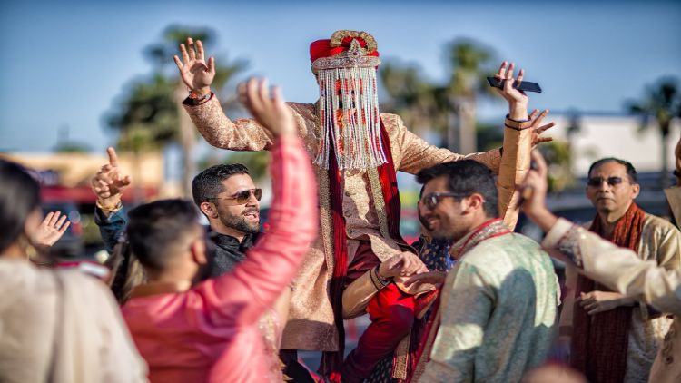 A scene at a wedding