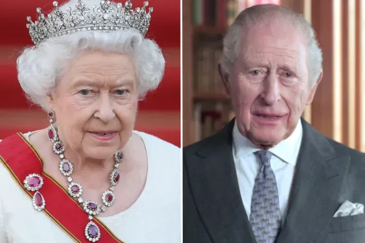 King Charles with Queen Elizabeth