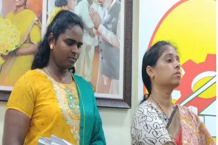 Guntur West MLA Galla Madhavi with her Transgender PA Varsha