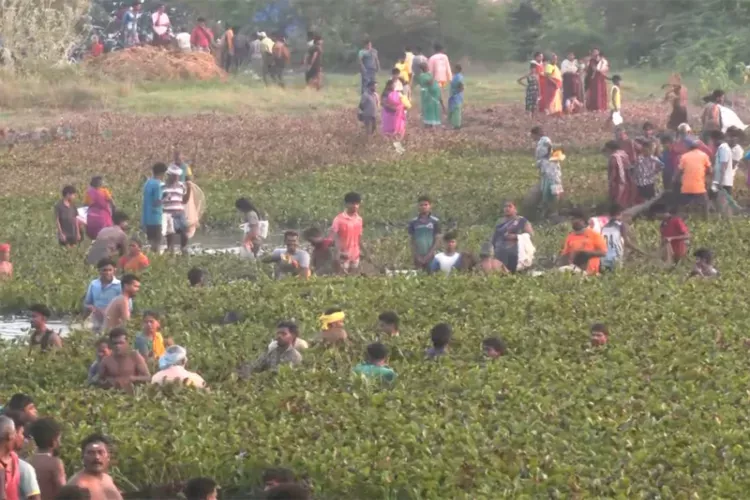 Fishing festival in Kallandhiri village in Madurai 