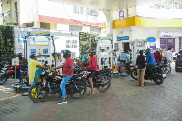 Visual from a Petrol pump