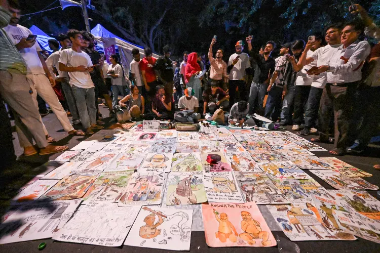 CJP protests at Jantar Mantar, New Delhi