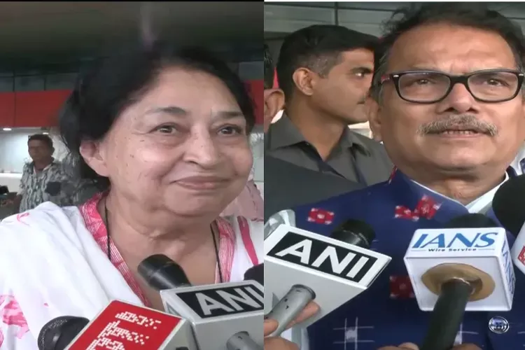Actress and jury member Gopi Desai, Odisha MP Rabindra Narayan Behera 