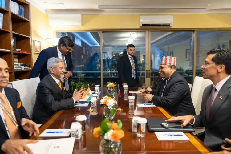 EAM Jaishankar meets Nepal FM Khanal at UNGA 